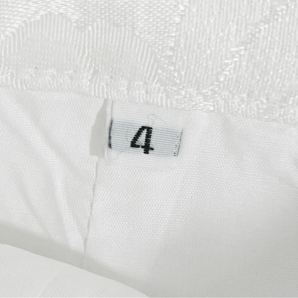 Saks Fifth Avenue After Five by Julie Duroche Vintage White Sparkle Suit Size 4 - Image 4