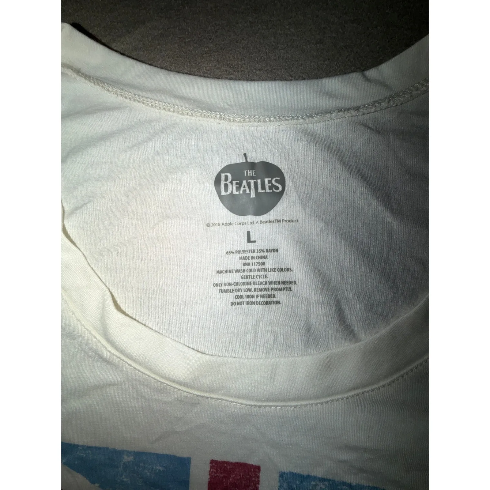 The Beatles Union Jack T Shirt And Lounge Shorts Set Women's, Size L, NWOT White Size L - Image 5