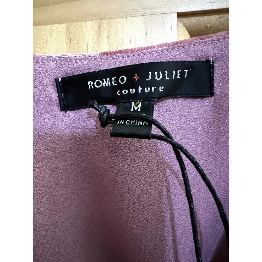 Romeo & Juliet size medium romper pink  New soft velour for parties fun events - Image 3