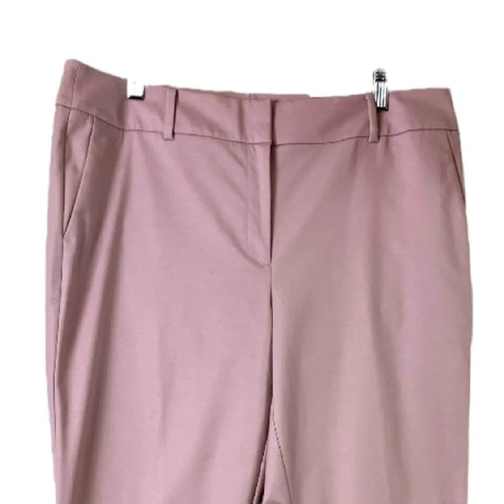 Ann Taylor New Pants Modern Slim Fit Mid Rise Ankle Blush Pink Women’s Size 12 - Image 3