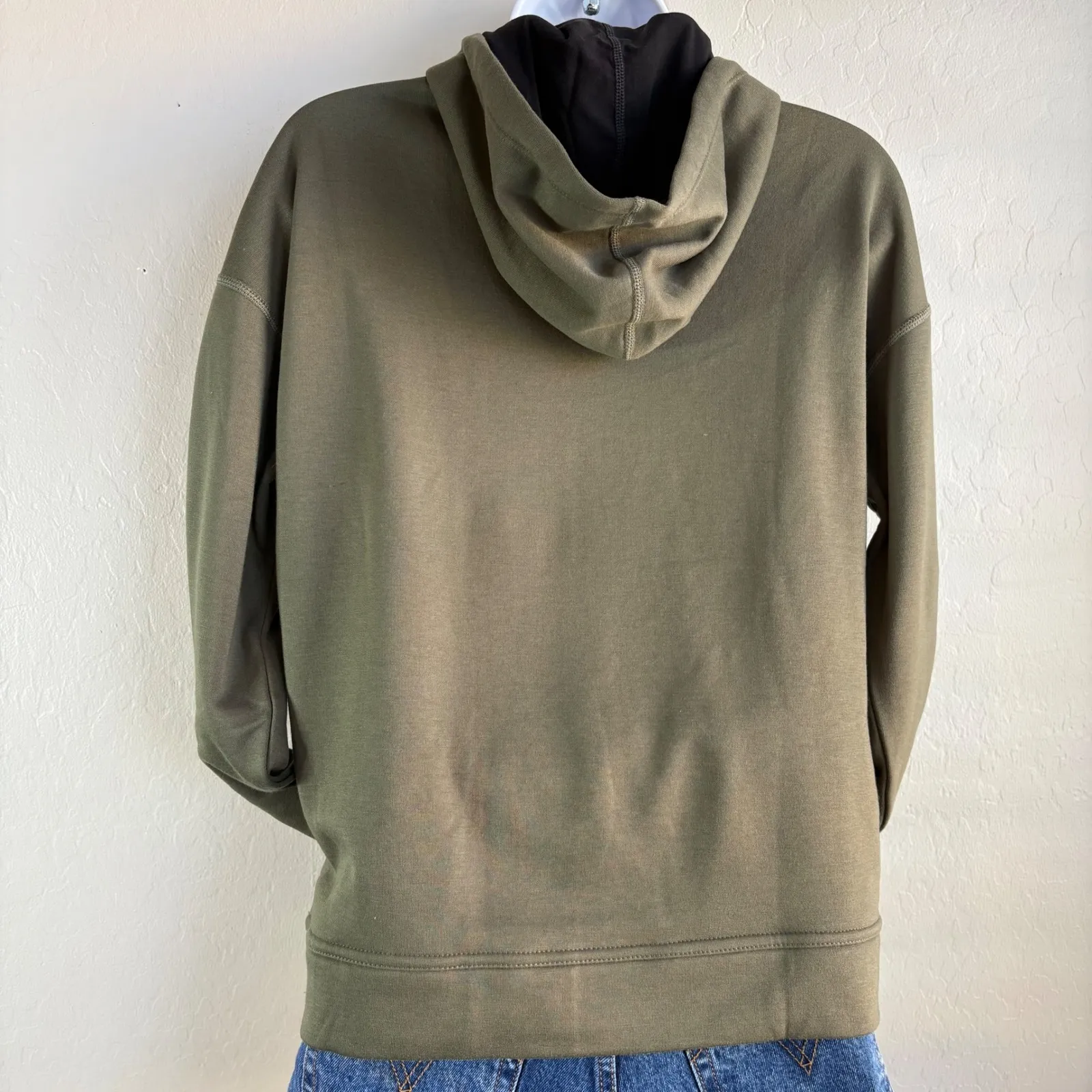 NWT‎ NOBULL Olive Green Hoodie Sweatshirt XS Just The Horns Logo - Image 4