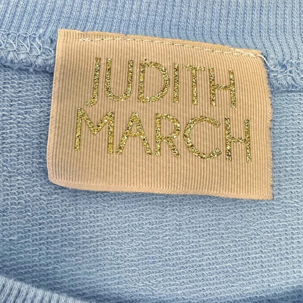 Judith March Light Blue Y’all Short Sleeve Sweatshirt size Large - Image 3