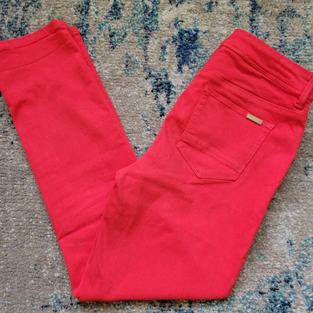 Chico So Slimming Red Girlfriend Crops Size 00 (2) - Image 2