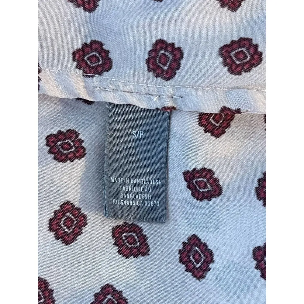 Aerie Nightie Size Small Satin with Lace Trim Pink/Burgundy Spaghetti Straps - Image 4