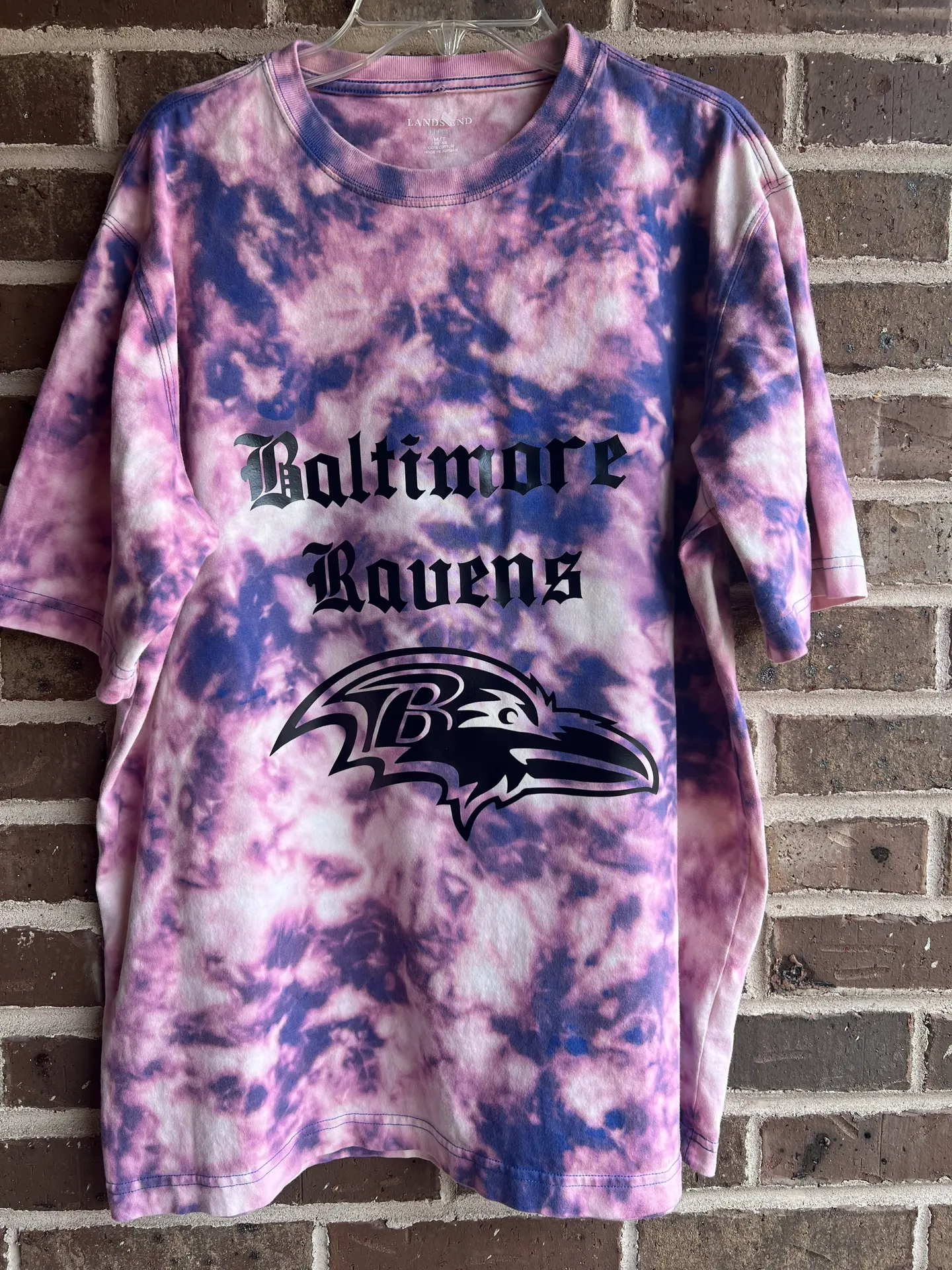 NFL Baltimore Ravens Tie Dye/ Acid Wash Tee - Image 2