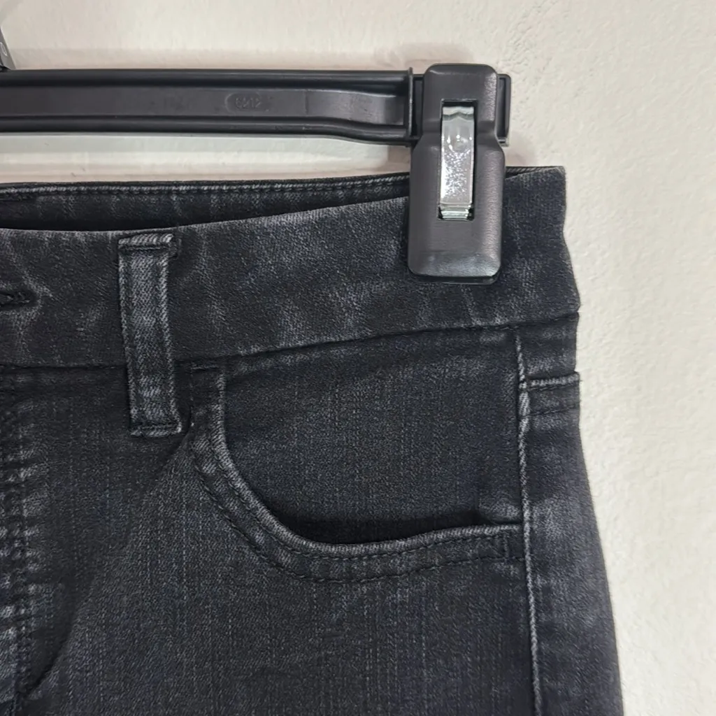 American Eagle The Dream Jean Curvy Super Hi-rise Black Distressed Jeggings sz 0 - Image 6