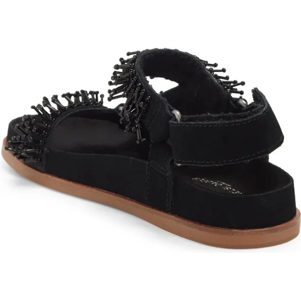 NEW ANTHROPOLOGIE KELSI DAGGER Brooklyn Spark Suede Beaded Black Sandals US 9 - Image 58