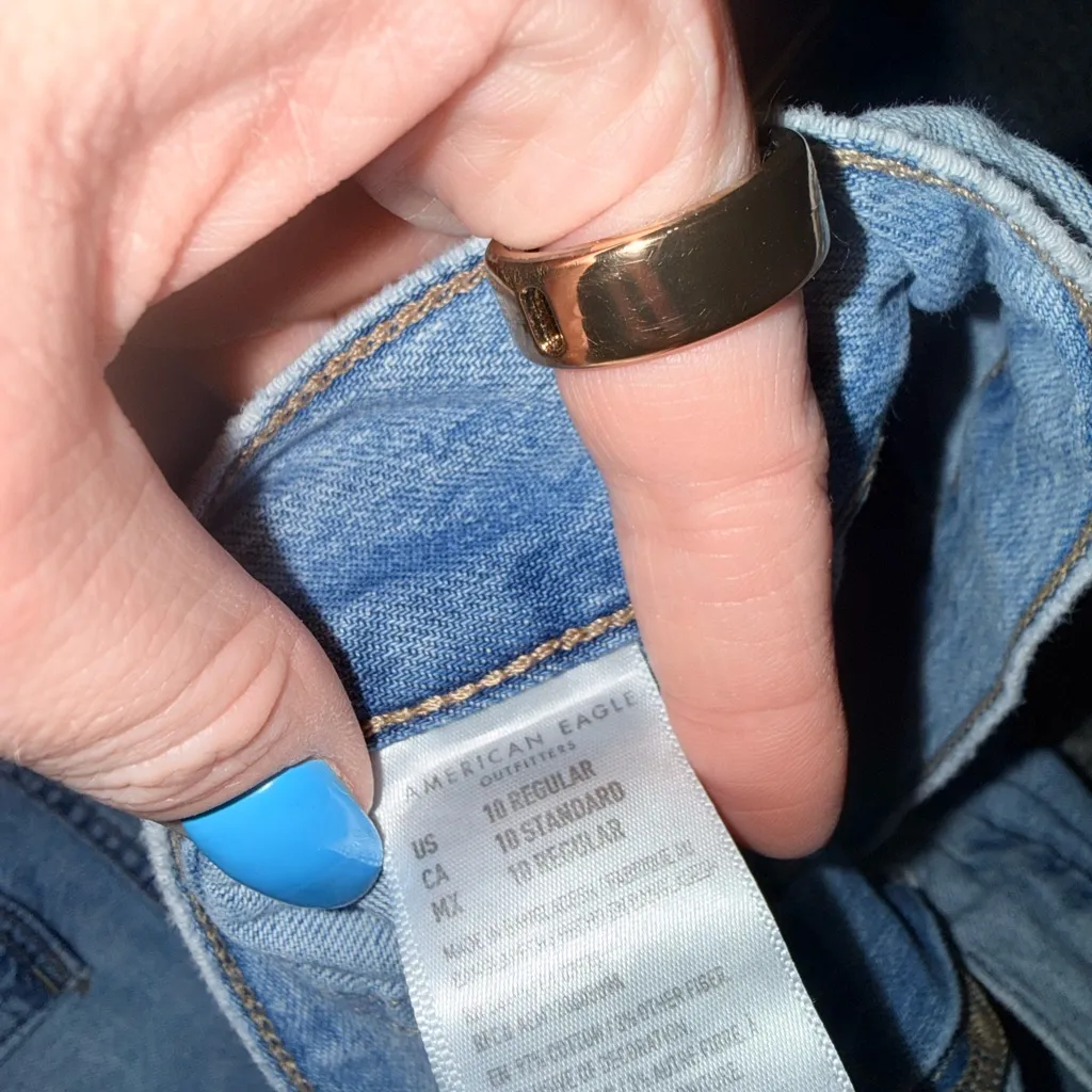 American Eagle Outfitters Light Blue Cargo Jeans - Image 5