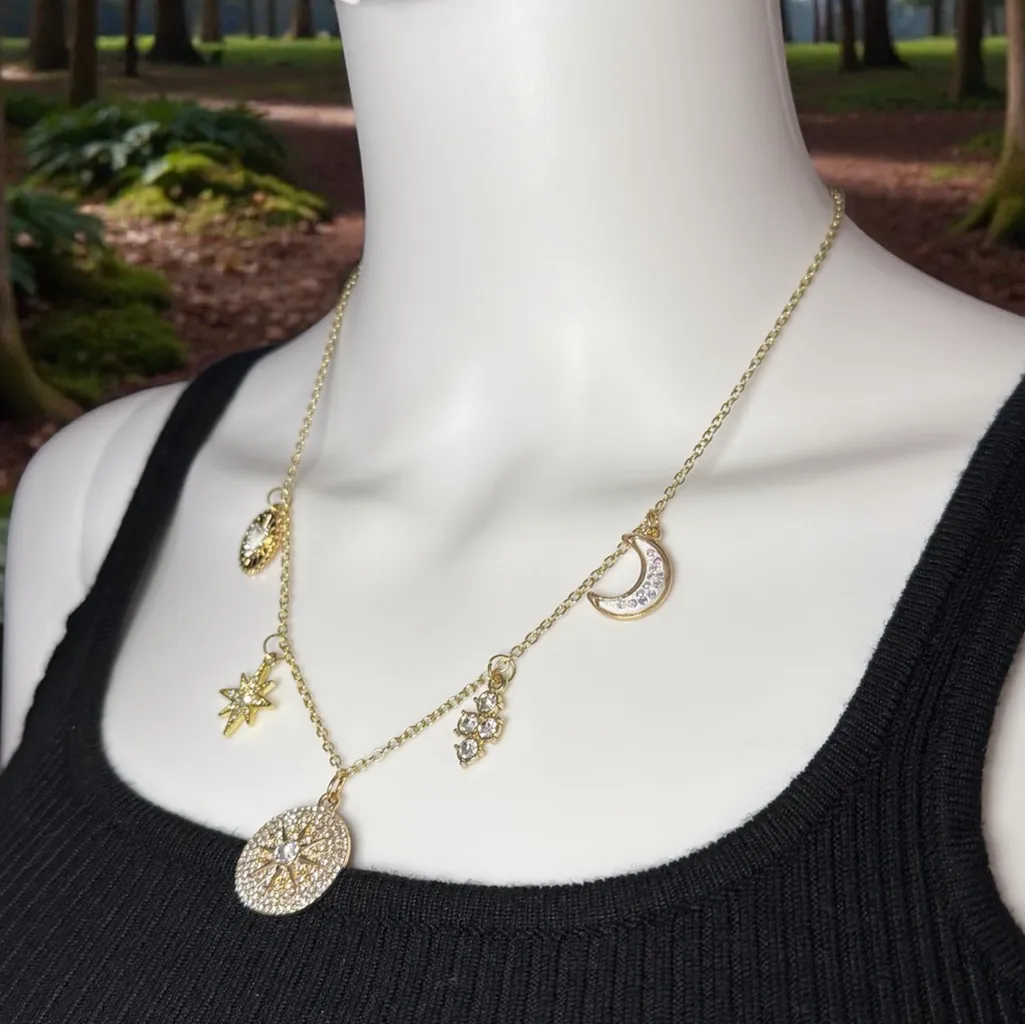 🌙☀️ Moon & Sun Harmony Charm Necklace ☀️🌙 - Image 3