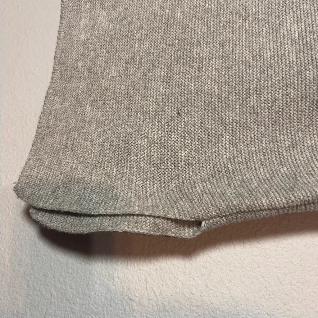 J. Jill Tunic Sweater Crewneck Gray Green Striped Ombré Cotton Size Medium - Image 8