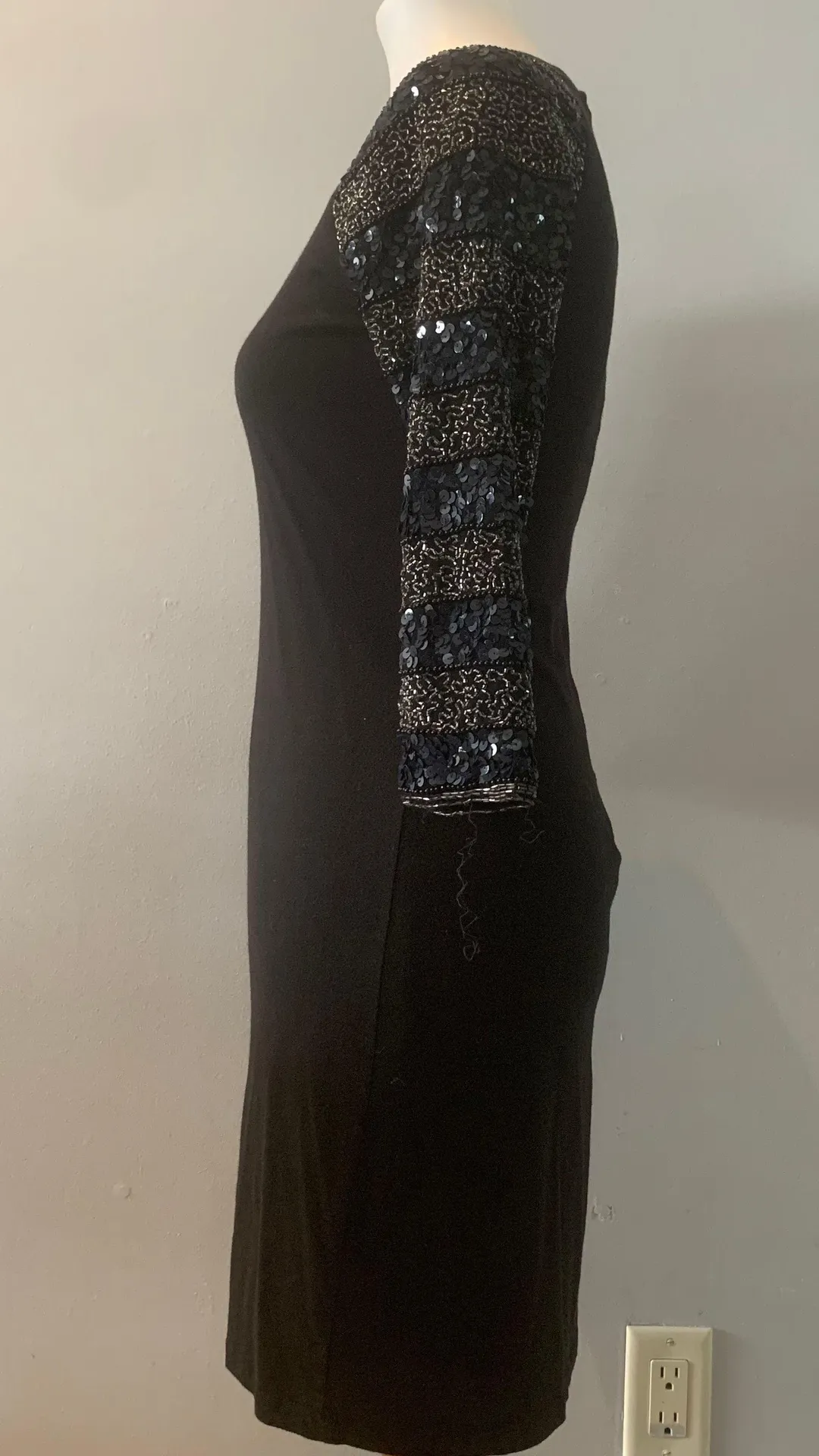 Beaded Sleeve Sheath Dress - Image 2