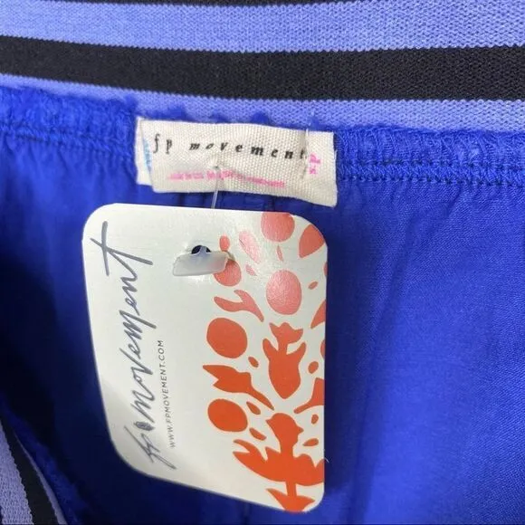 Free People Movement Hot Shot Mini Shorts‎ Blue Athletic Activewear - Image 7