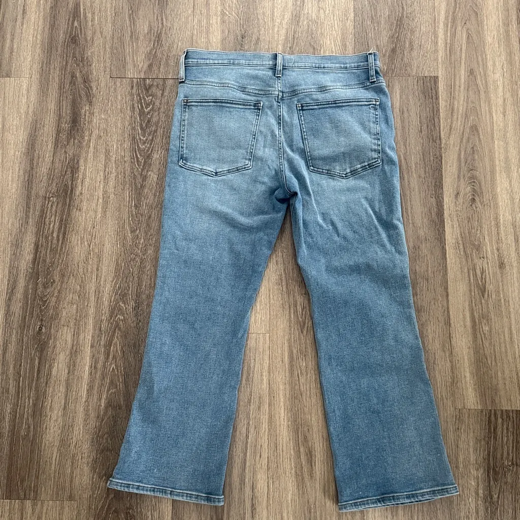 Madewell Light Blue Straight Leg Jeans Women’s Mid Rise Kick Out Denim 31 - Image 2