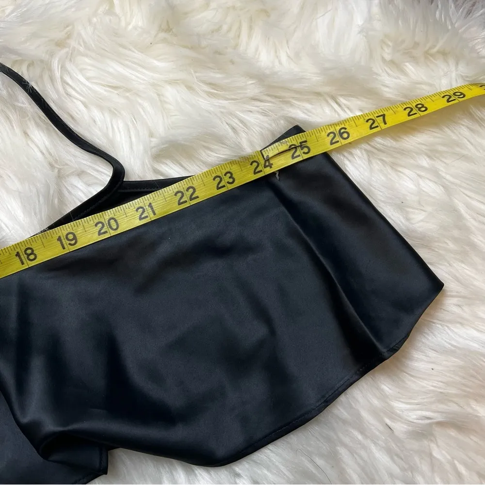 SKIMS Woven Shine Cami in Onyx. Size 4X. New Without Tags. - Image 7