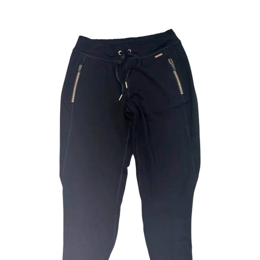 Sweatty Betty London Jogger Size XS Short Black Athletisure Track Pant Zip Ankle - Image 3