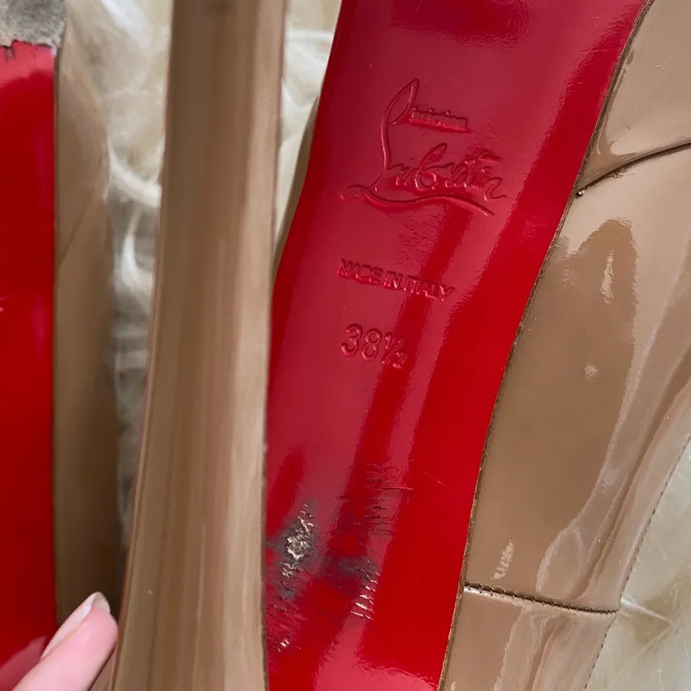 Camel Patent Bianca High Heels - Image 7