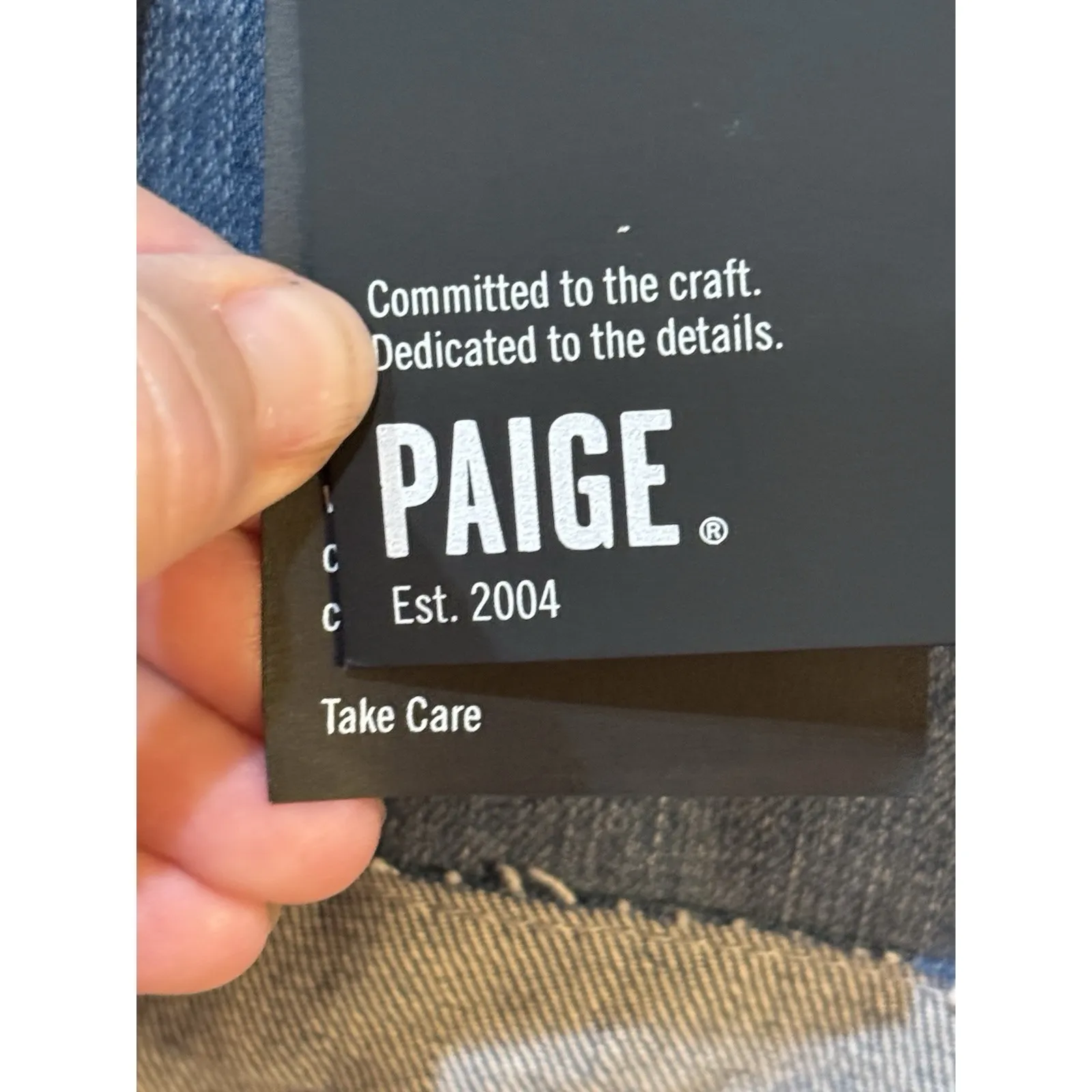 Paige‎ Jimmy Jimmy Jean Shorts Size 34 Maternity Blue Mid Rise Stretch Finnick - Image 4