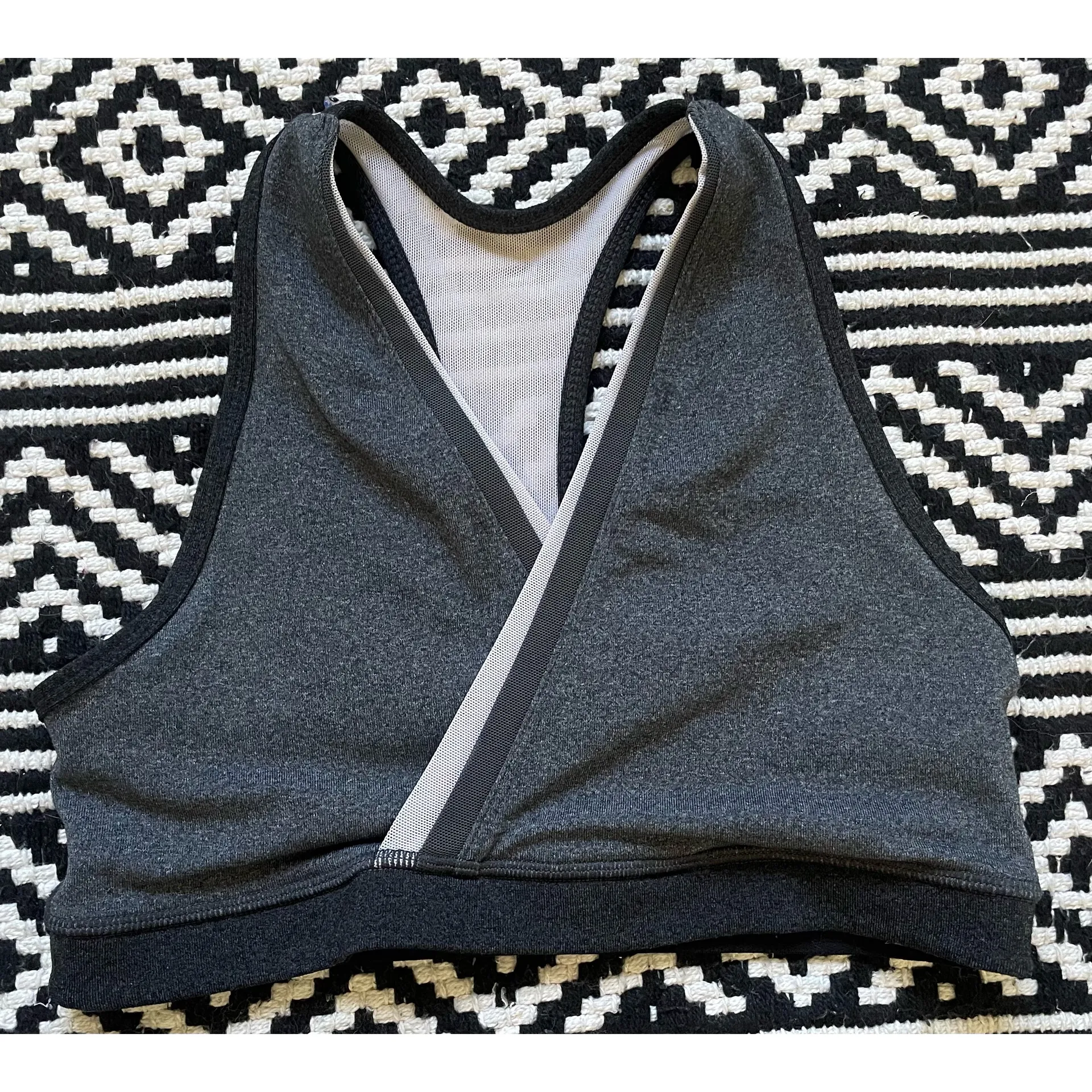 Athletica Two Toned Grey Sports Bra - Image 8