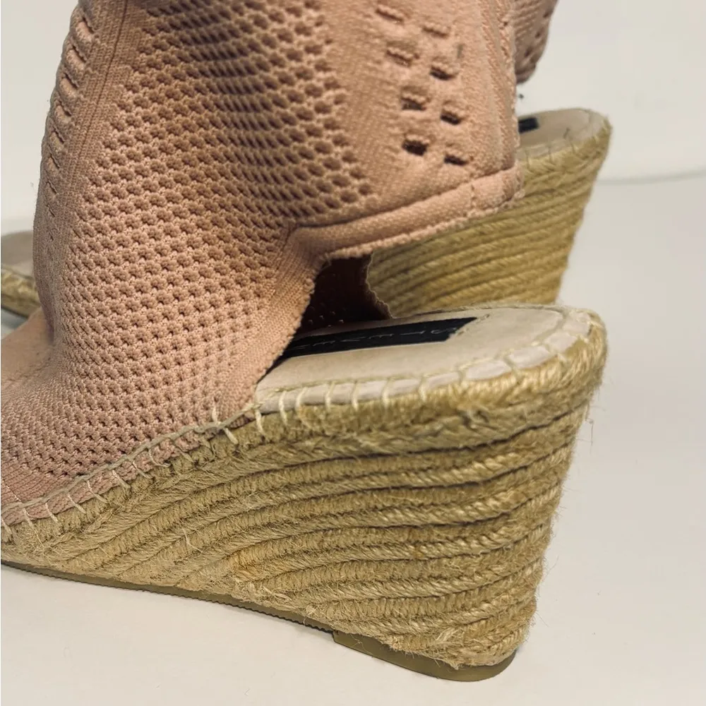Steven by Steve Madden Loca Knit Pink Espadrille Wedge Size 9.5 - Image 10