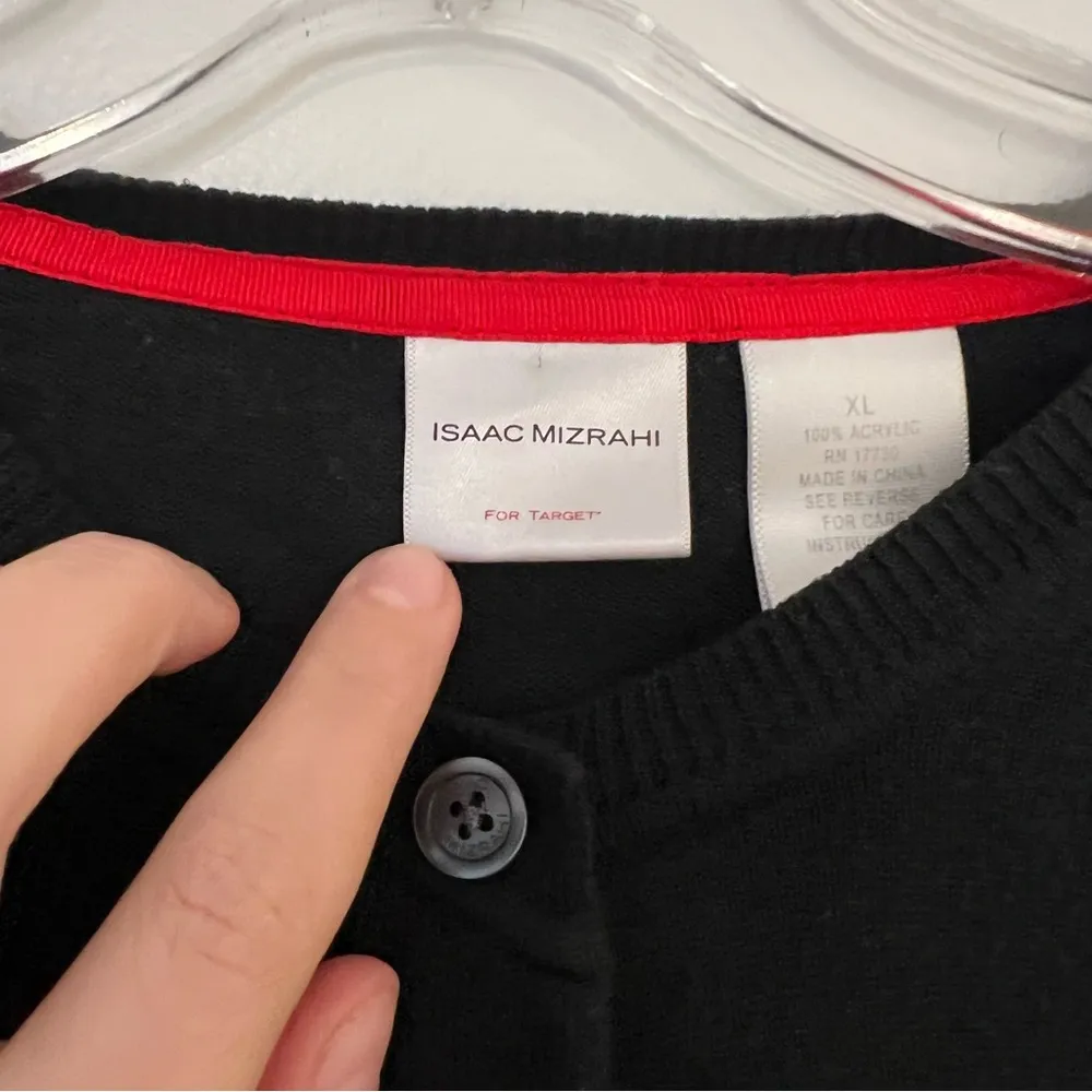 Isaac Mizrahi  x Target Black Button Up Cardigan - Image 3