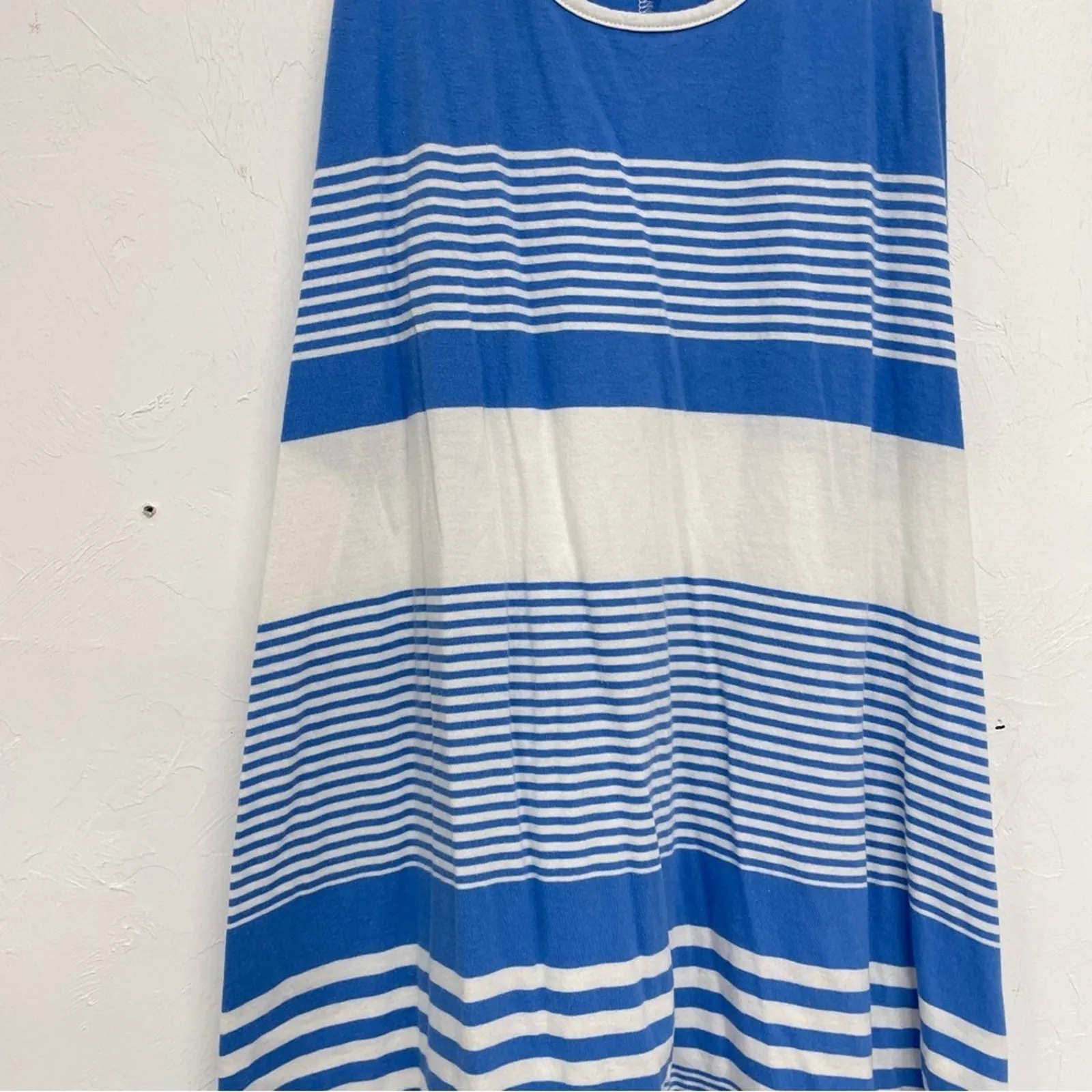 Lilly Pulitzer Blue & White Striped Sleeveless Mini Dress Womens XS Beachy - Image 2