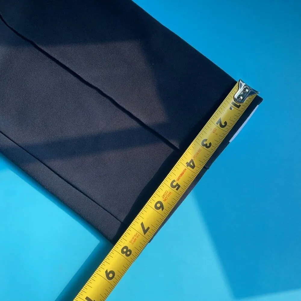 Sandro Women’s Black Sport Striped Side Pull On Cropped Pants Size Small - Image 5