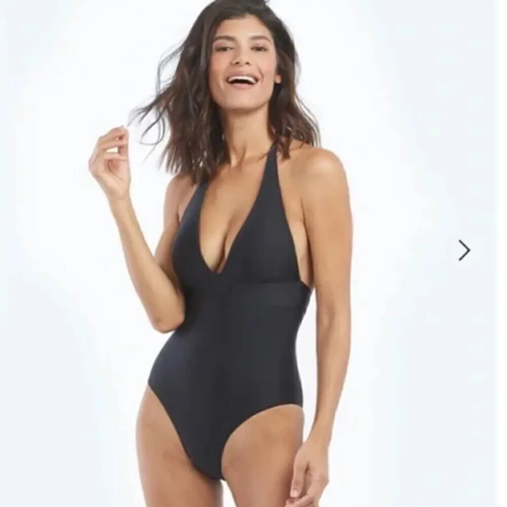 summersalt‎ Halter V One Piece Swimsuit 4 Teal Zen - Image 9