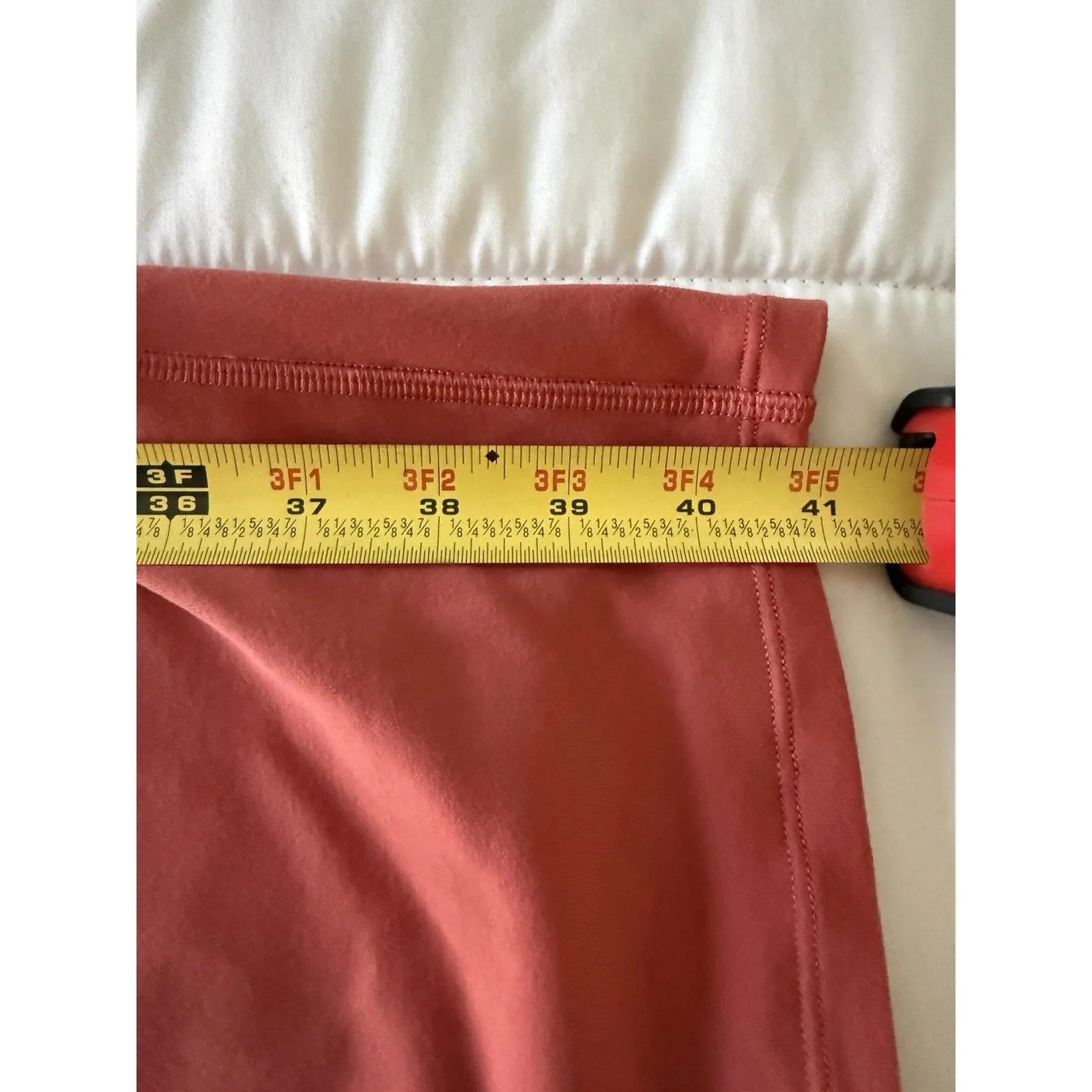 Lululemon Picnic Play Dress 2 Small BRKR Brick Rose Full On Luon Midi Fitted Red - Image 9