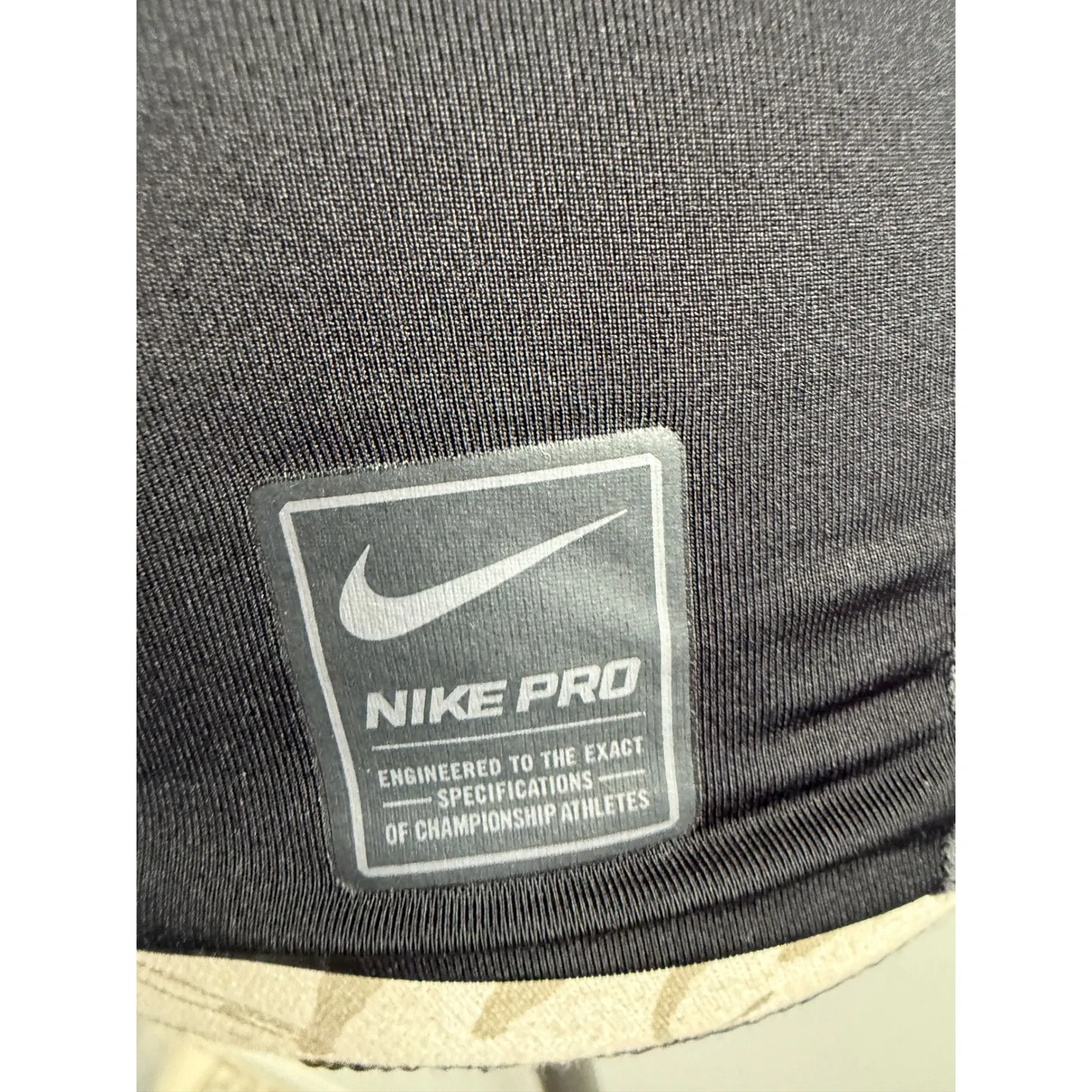 Nike Pro Fitted Long Sleeve Training Top Base Layer Athletic Shirt Black - Image 3