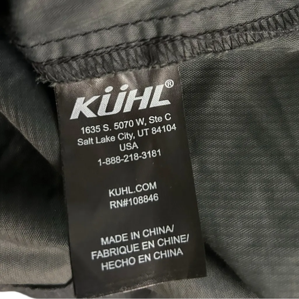 Kuhl Women’s Stryka‎ Shadow Gray Utility Cargo Zip Pocket Hooded Jacket Medium - Image 6