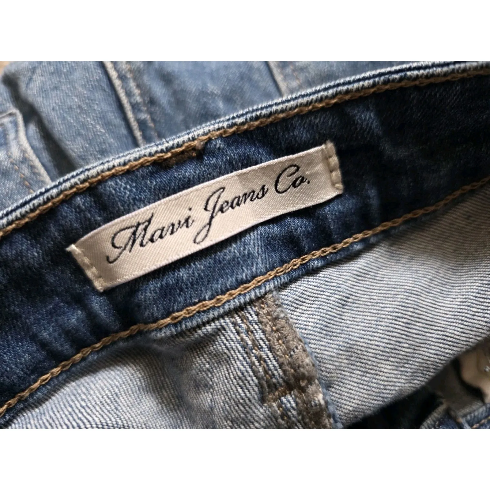 Mavi Jeans Co Jeans Women Size 30 Blue Stretch Denim Pearl Embellished Bling - Image 4