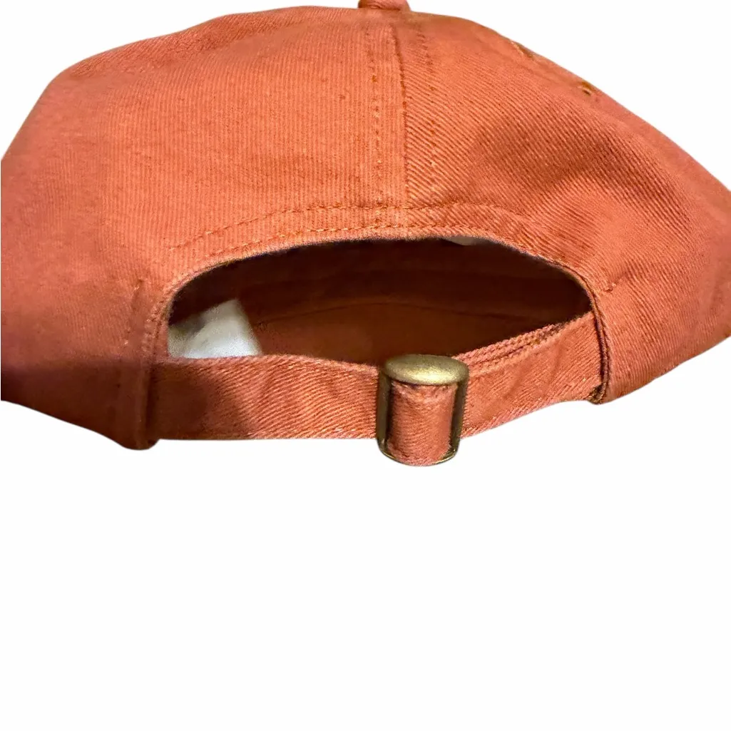 Pilcro  Orange Embroidered Cap - Image 3