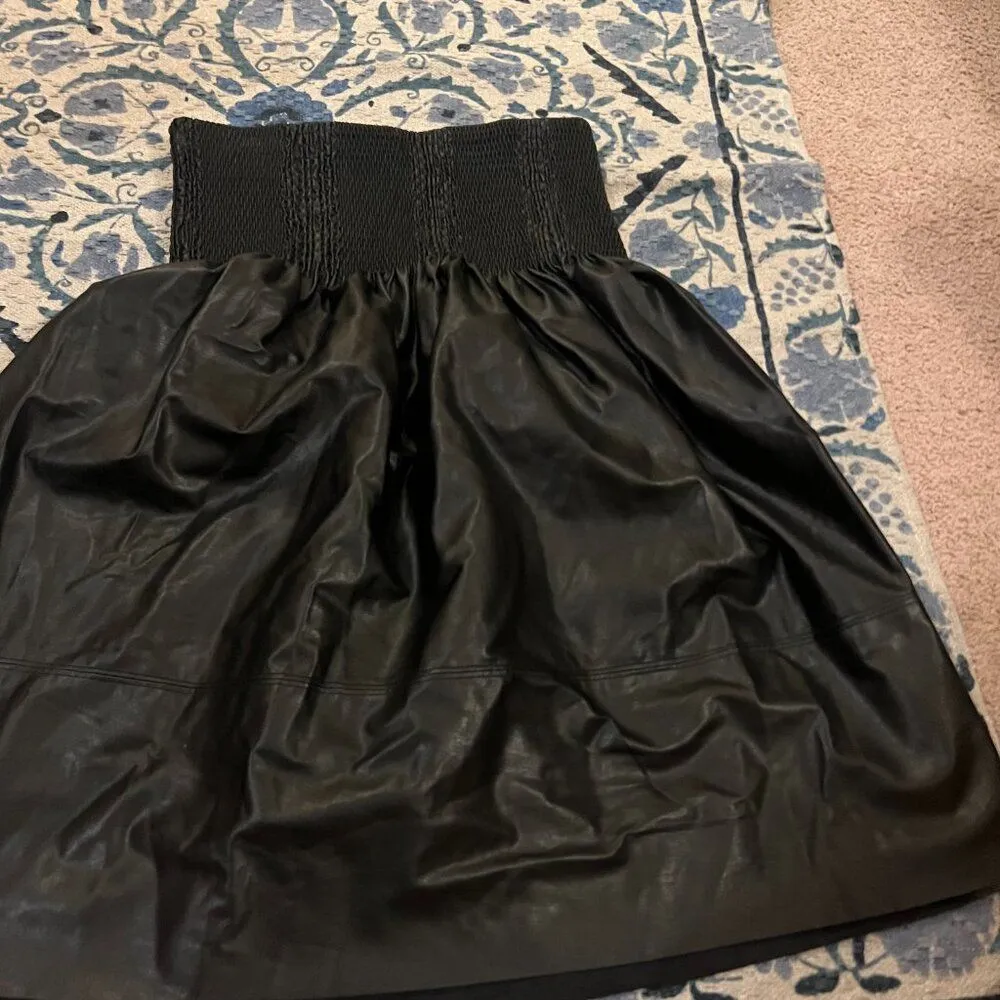 Current Air faux leather skirt small - Image 3