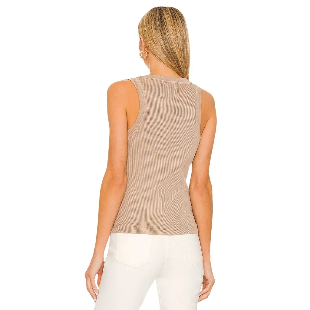 Citizens of Humanity Isabel Rib Tank in Sandatlas Large New Womens Sleeveless - Image 2