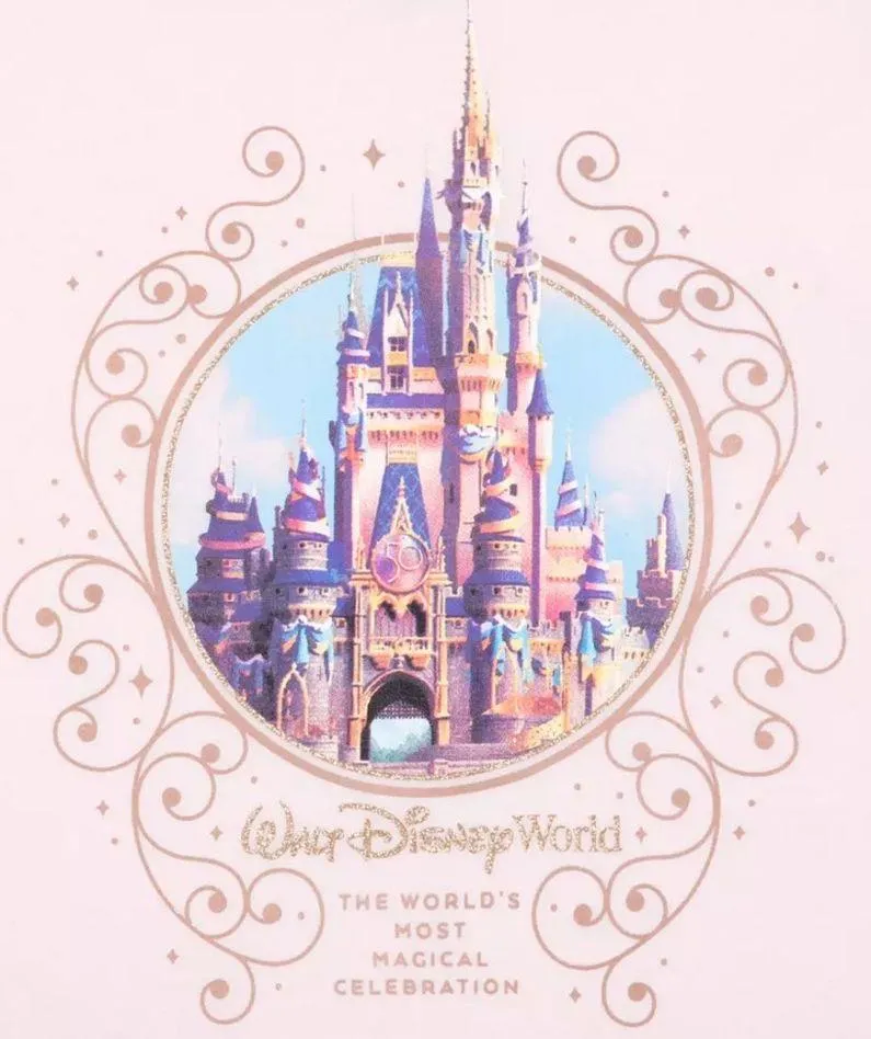 Walt Disney World 50th Anniversary Cinderella Castle Graphic T-Shirt Top Small - Image 2