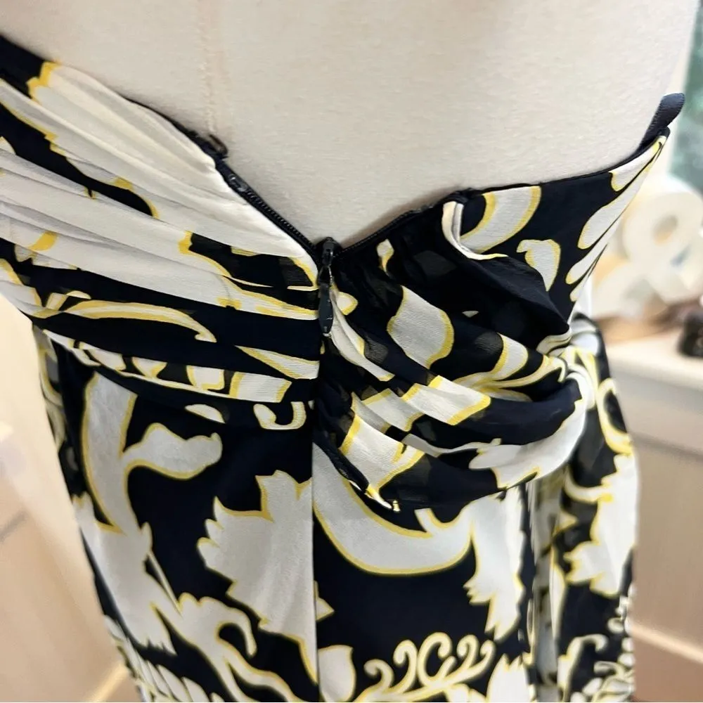 Ann Taylor Silk Strapless Dress Floral Empire Line Summer Party Wedding Guest - Image 3