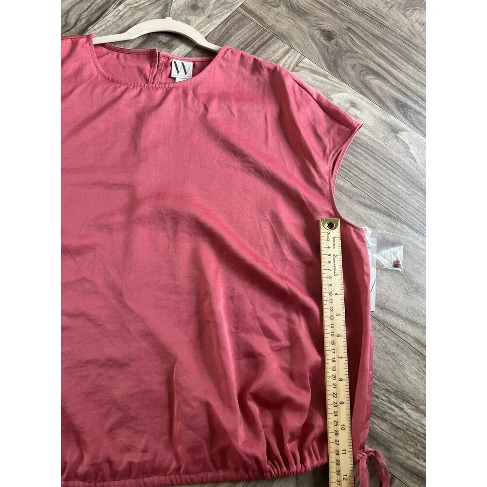 WORTHINGTON WOMENS SLEEVELESS SLATE ROSE TOP PLUS Size XL - Image 6