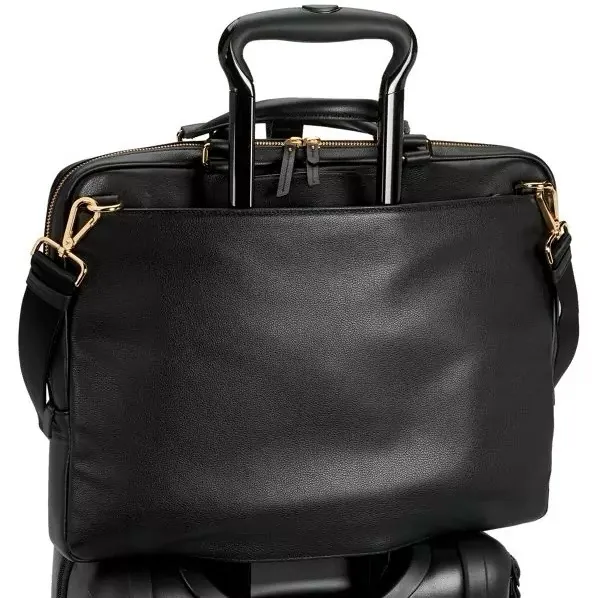 TUMI Voyageur WESTPORT Black Leather Slim Briefcase Rare Sold Out Online! - Image 3