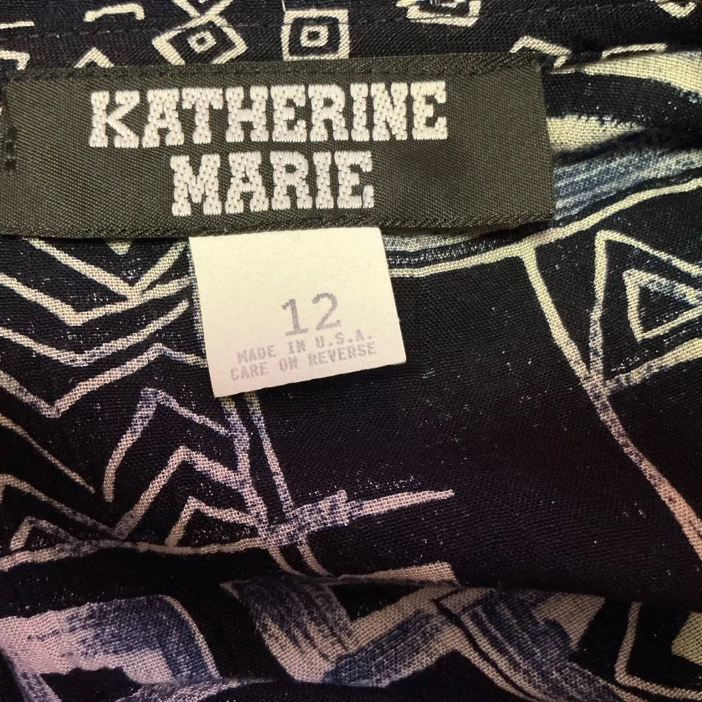 Vintage 80s geometric shirt Size 12 - Image 2