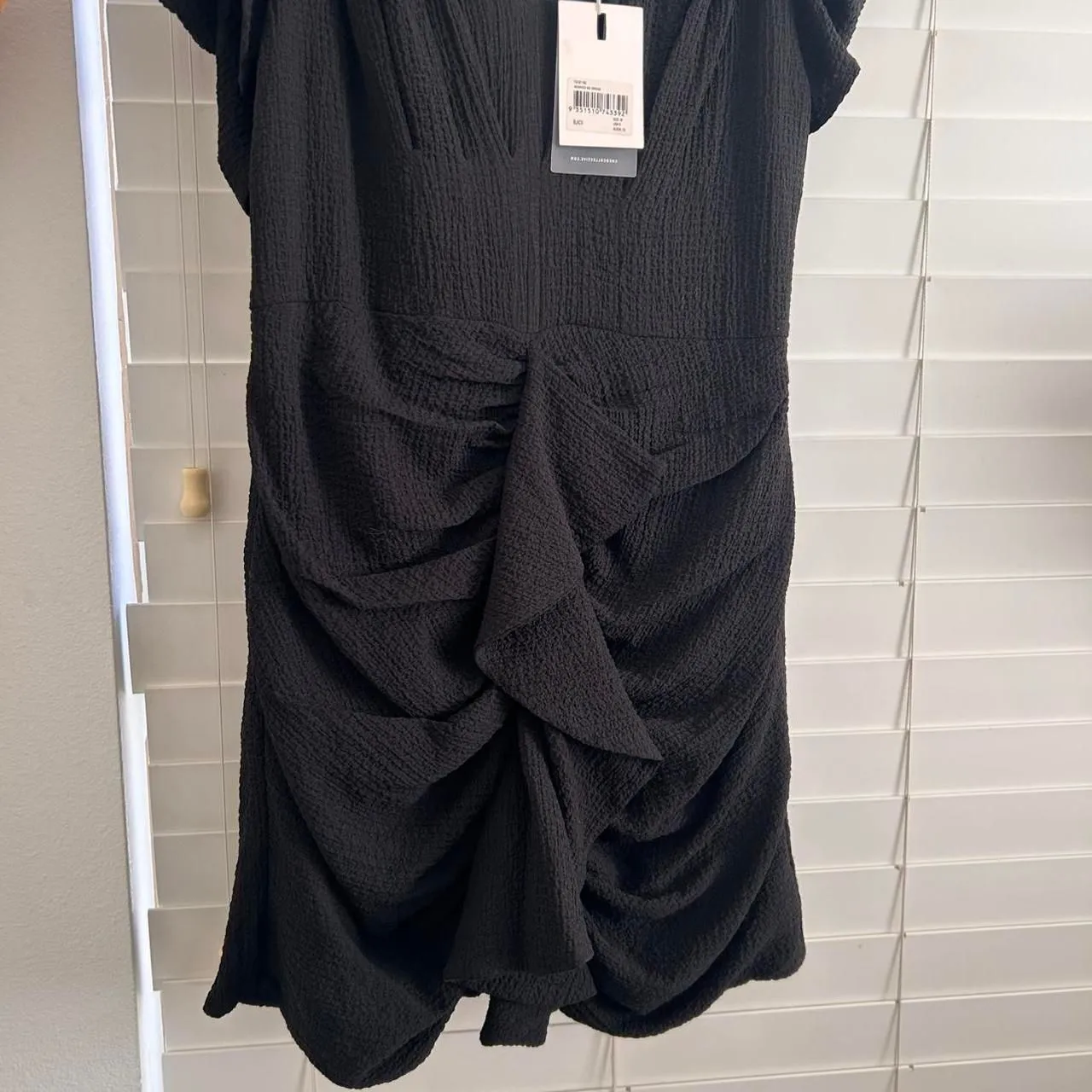 C/MEO Collective Soaked Black Mini Dress – Modern Romantic Rufflecore Medium - Image 5