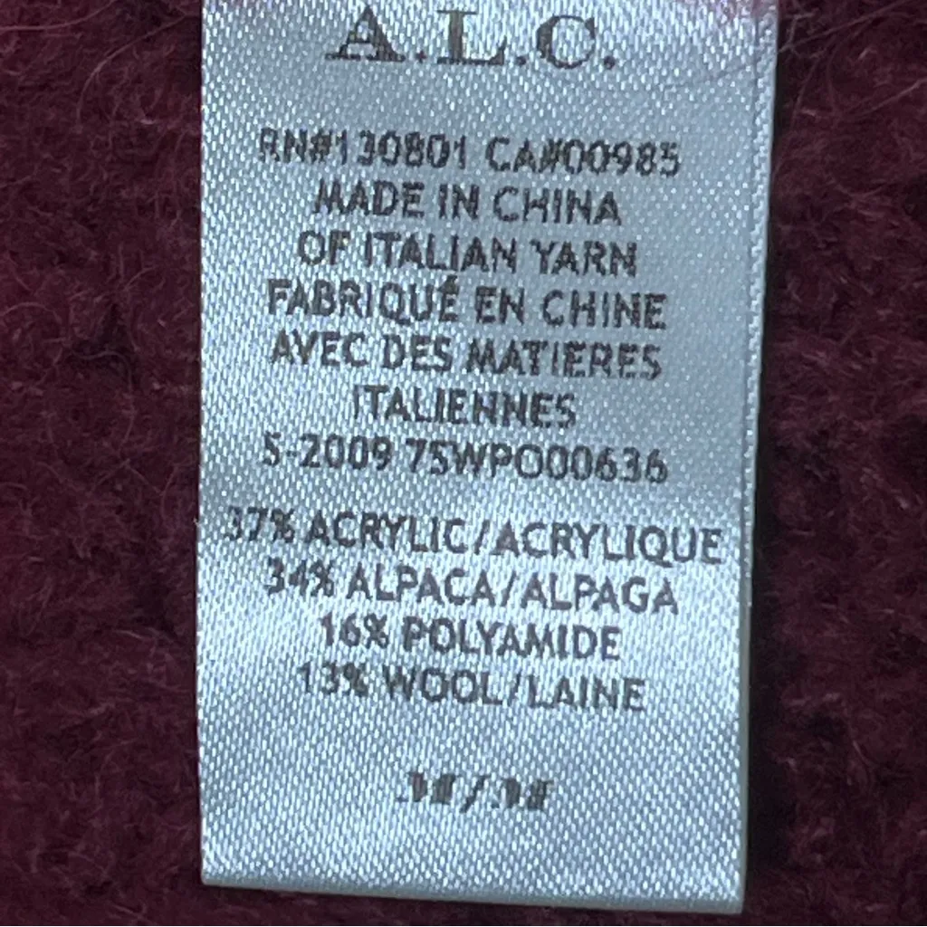 A.L.C. Colorblock Sweater Women’s Medium Multicolor Fall Cozy Knit Pullover - Image 8