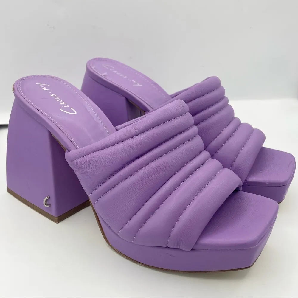 Sam Edelman Circus NY purple platform sandals Size 5M - Image 4
