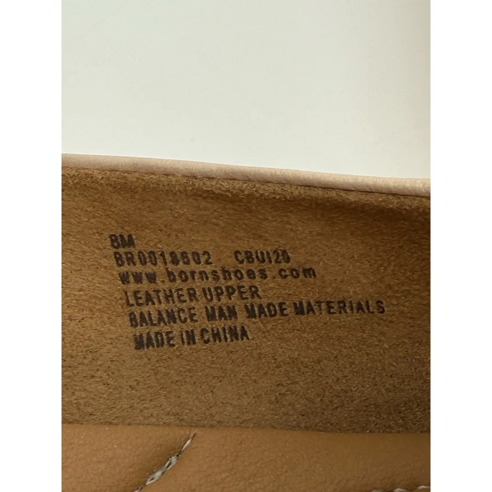 Born Beca Flats Womens 8M Natural Beige Ballet Leather BR0018602 Casual Comfort Tan Size 8 - Image 7
