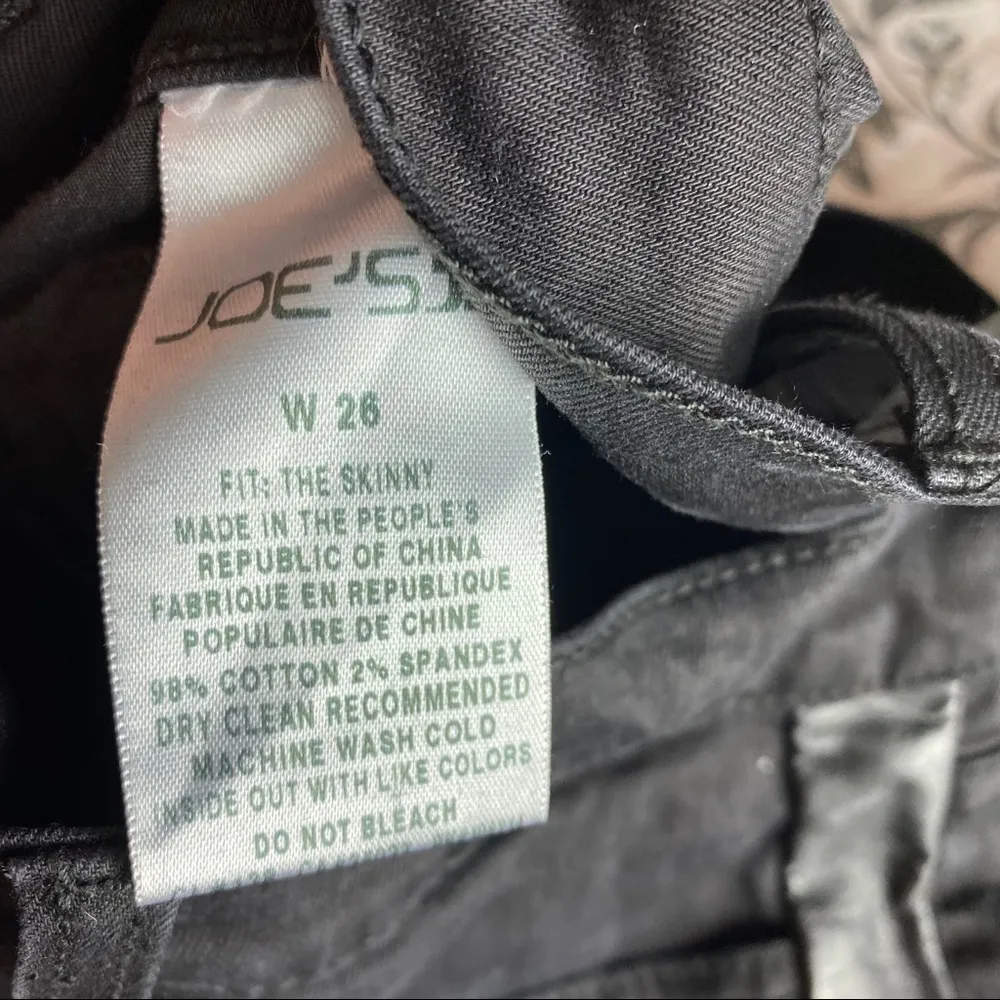 Joe's faux leather trim skinny jeans - Image 5