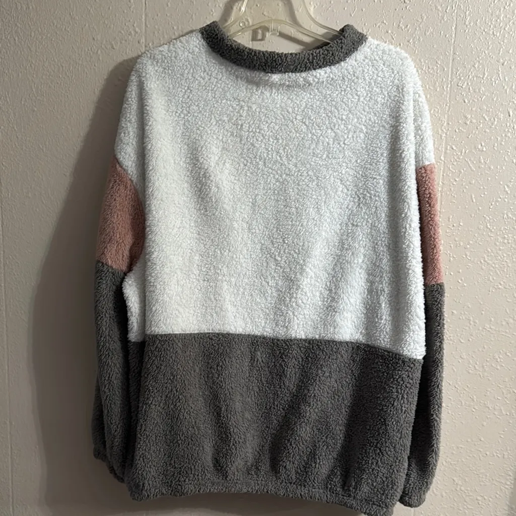 Colorblock Fleece Women Sweater - Image 5