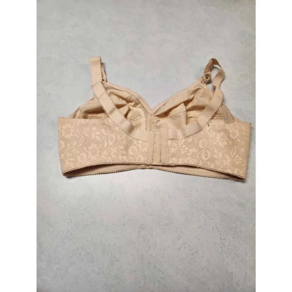 Playtex 18 Hour Light Beige Sensational Support Wire Free Bra 38D 0020 - Image 2