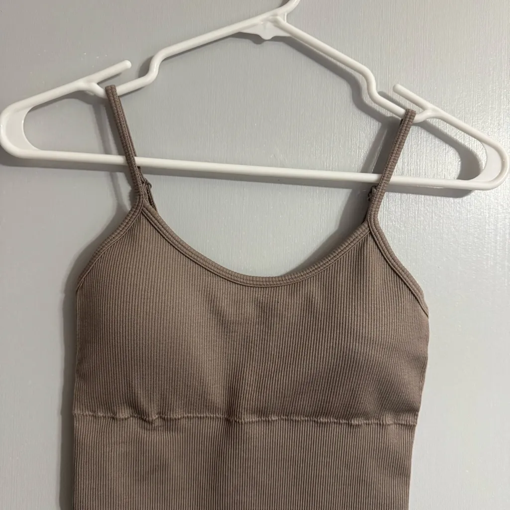 ANWND Womens Tan Ribbed Bodysuit Size Small - Image 5