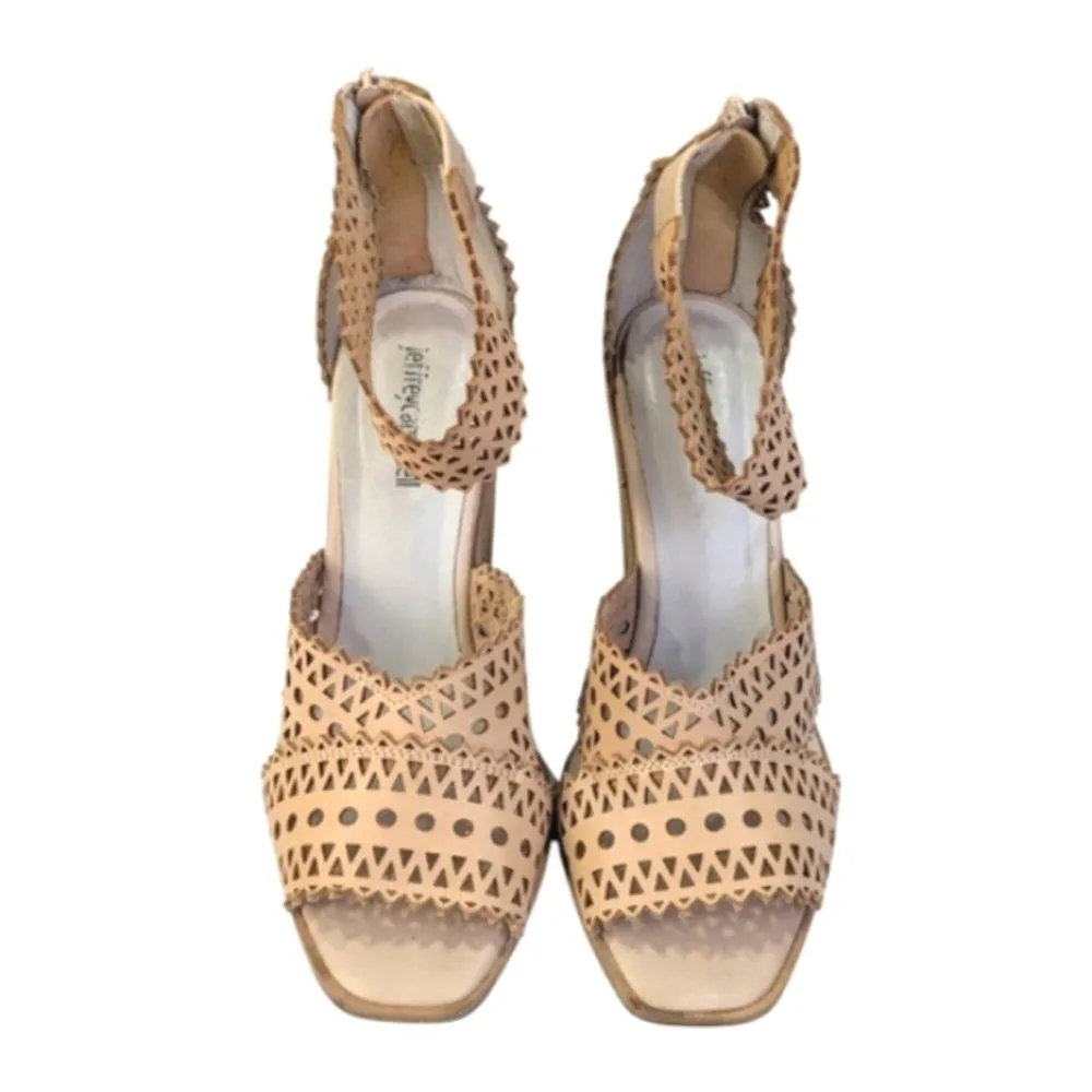 Jeffrey Campbell Besante Woven Wedge EUC $168 Size 8.5  S3601 - Image 6