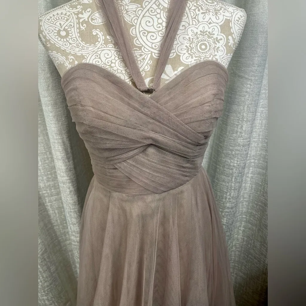 Jenny Yoo Mauve Tulle Gown Sz 6 – Bridesmaid / Formal - Image 6