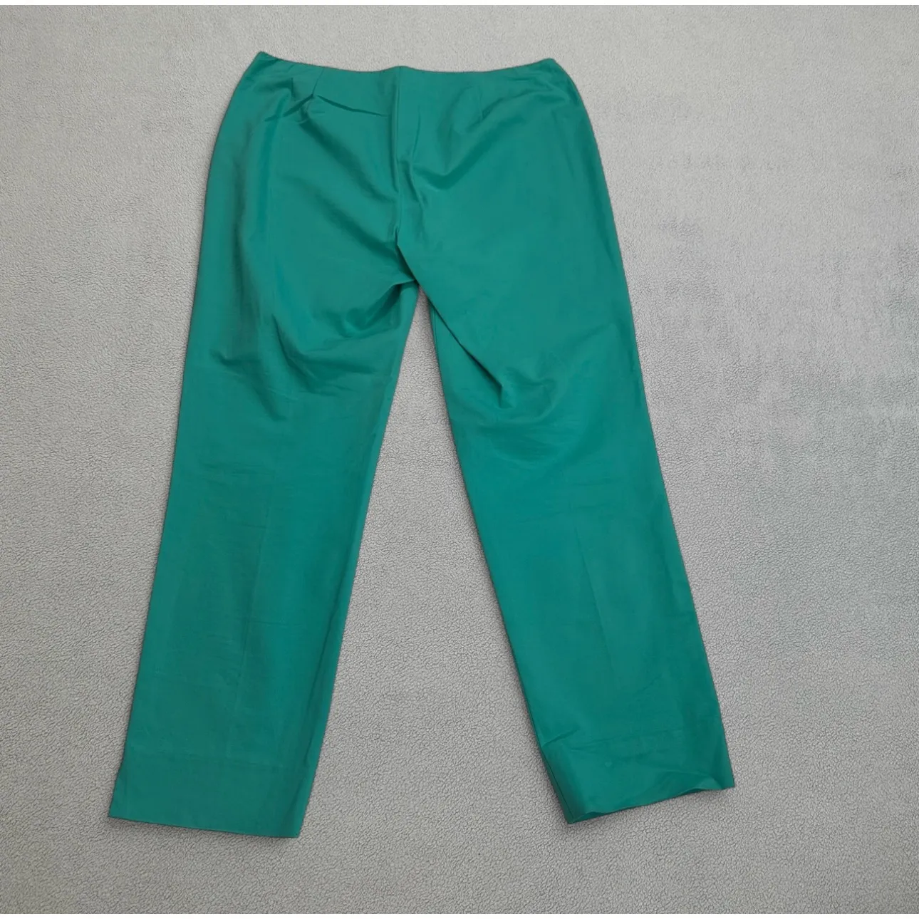 Lafayette 148 Cropped Bleeker Pants 4 Women Green Cotton Blend Dress New York - Image 2